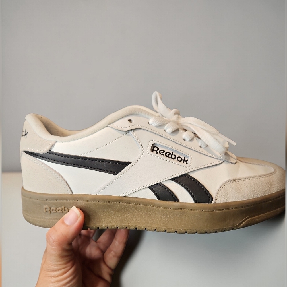 Reebok Forte Lounger Women's Sneakers White Black Gum Sole OrthoLite Size 8.5 Re - Picture 3 of 9